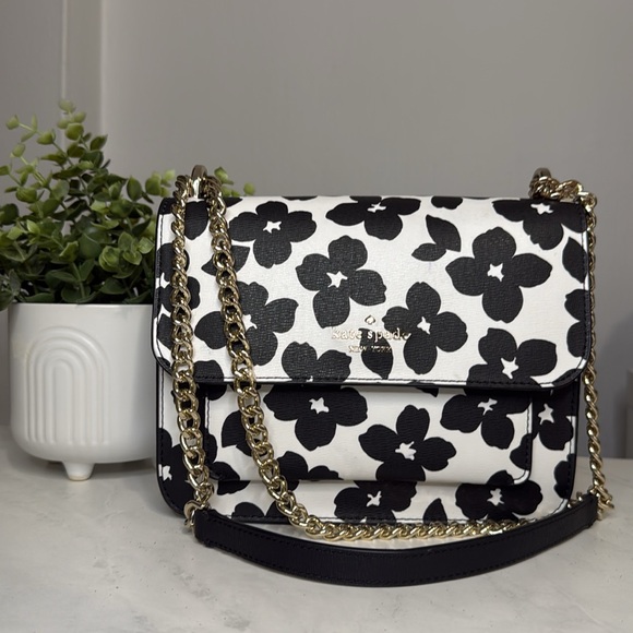 EUC Kate Spade Floral Chain Crossbody - Picture 1 of 9